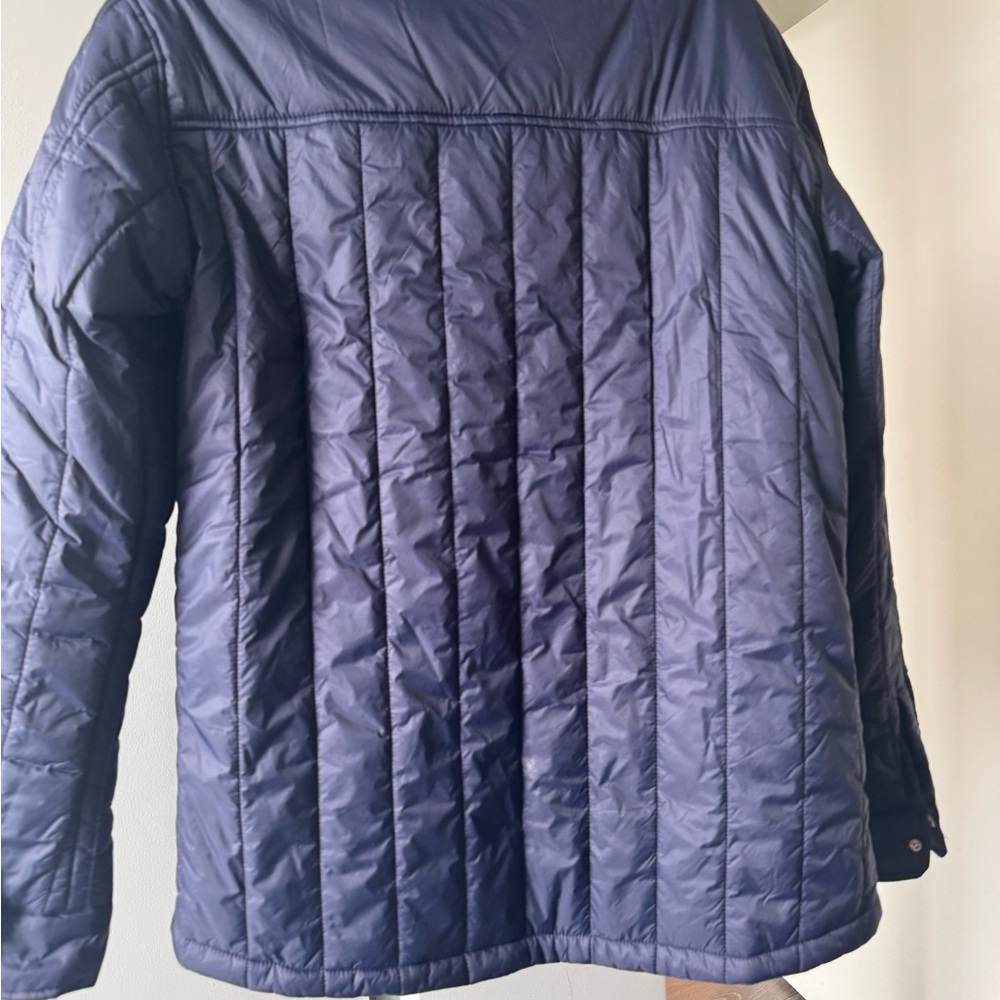 Navy Quilted Jacket - Picture 2 of 4